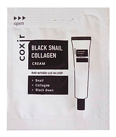 Крем антивозрастной с коллагеном Coxir Black Snail Collagen Cream Anti-Wrinkle And Nourish 2 мл (16746Qu)