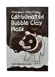 Маска для обличчя глиняно-бульбашкова Elizavecca Milky Piggy Carbonated Bubble Clay Mask 3 мл