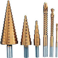 Набір східчастих свердел по металу 6 шт 7790 (SH017447)