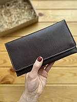 Жіночий шкіряний гаманець EMMA коричневий