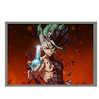 Постер плакат аниме Доктор Стоун Dr. Stone 42х29 см А3 (poster_0455)