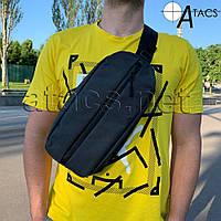 Сумка A-line А44 синтетична нагрудна/поясна/бананка з кобурою ГРАФІТ