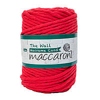 Хлопковый шнур Maccaroni Macrame the Wall 5 mm Красный