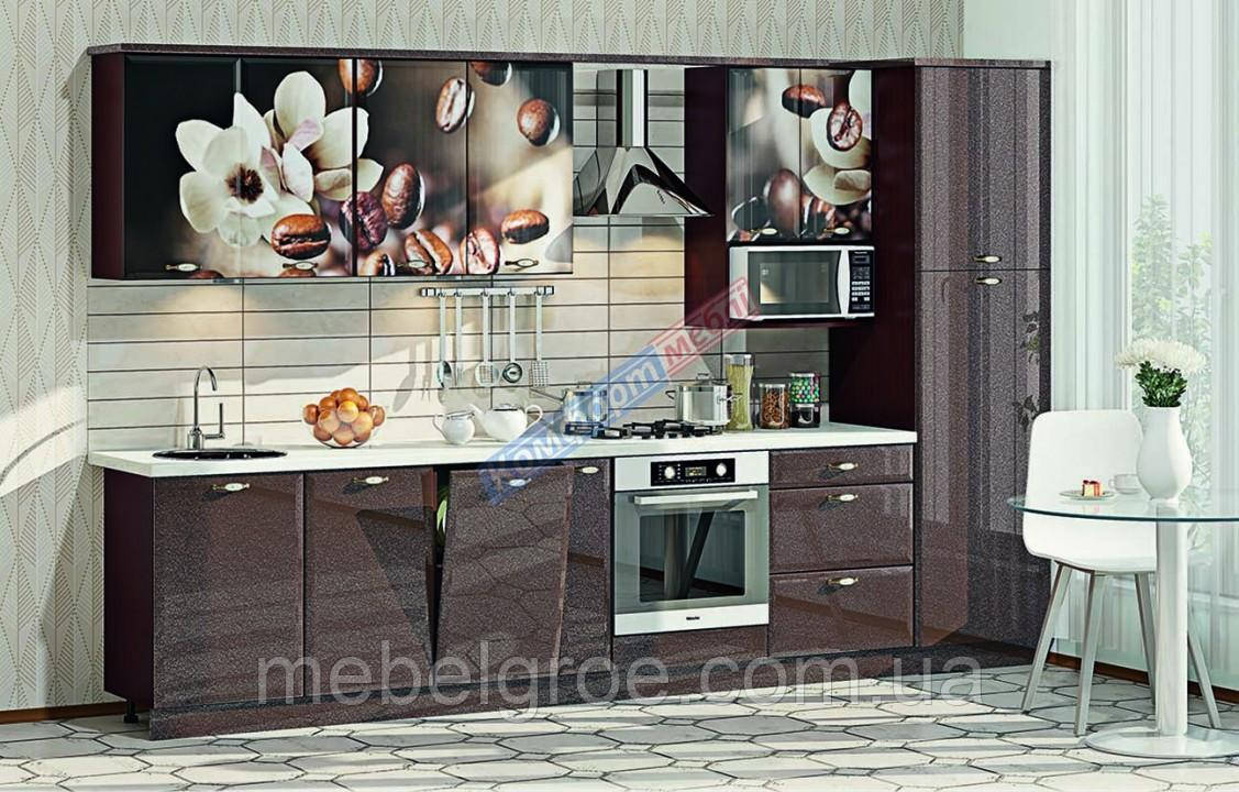 Кухня Хай-тек глянець з фотодруком KX-454 тм Комфорт