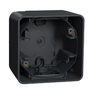 Одномісний бокс для накладного монтажу IP55 чорний Mureva Styl Schneider Electric  MUR37911, фото 1