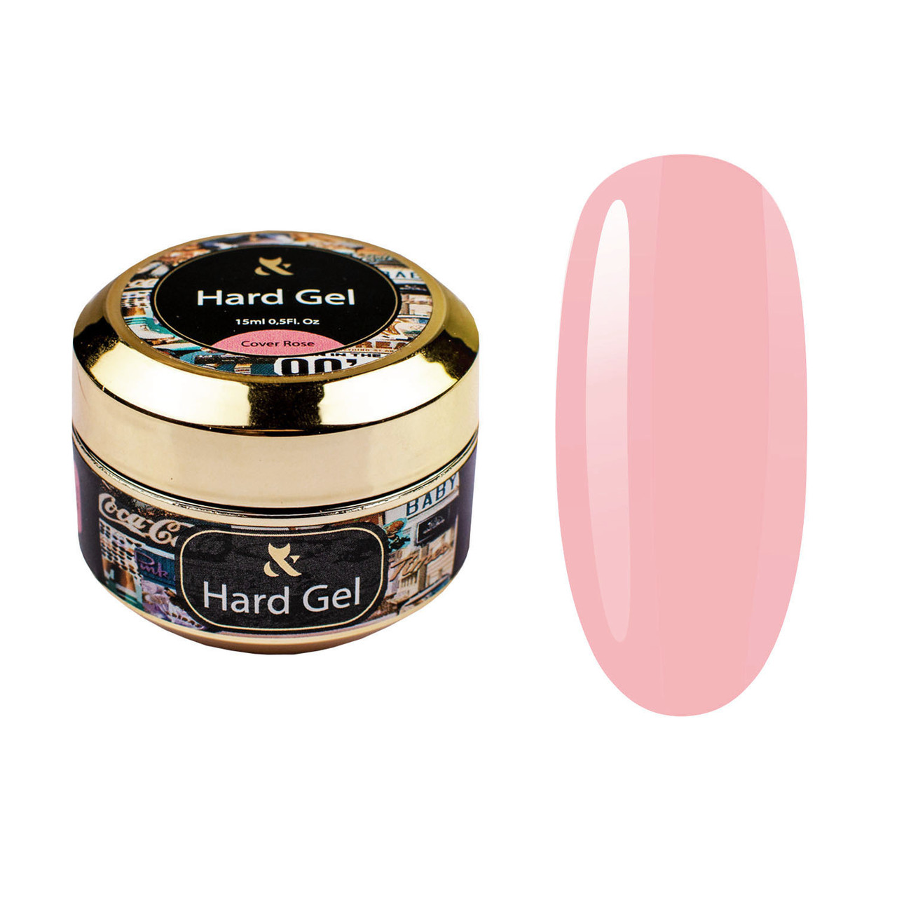 F.O.X Hard Gel Cover Rose 30 мл