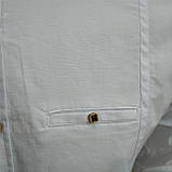 Сорочка FlyBoys чоловіча стрейч стійка довгий рукав M біла, фото 4