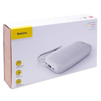 Зовнішній акумулятор Baseus (PPALL-XQ02) Mini Q Powerbank 10000mAh White