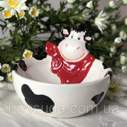 Піала керамічна Весела корівка 400 мл, фото 1