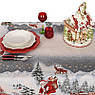 Скатертина новорічна квадратна з тефлоновим просоченням "Різдвяний сюрприз" Villa Grazia 140х140 см, фото 5