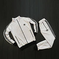 Чоловічий спортивний костюм Adidas 90-х білого кольору (Спортивний костюм Адідас білий)
