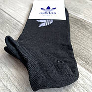 Шкарпетки чоловічі спортивні бавовна з сіткою Adidas, розмір 41-45, короткі, асорті, 12621, фото 2
