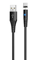 Магнитный кабель для зарядки micro usb Hoco X60, USB кабель для зарядки андроид, Зарядный шнур на магните