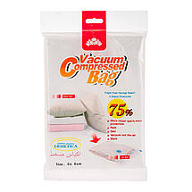 Вакуумний пакет для речей Vacuum Compressed Bag 60 х 80 см, фото 4