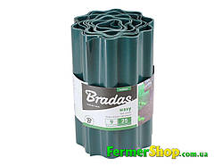 Бордюр хвилястий зелений, довжина 9 м, висота 25 см - BRADAS