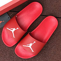 Мужские шлепанцы Nike Air Jordan легкие тапочки Найк Джордан красные