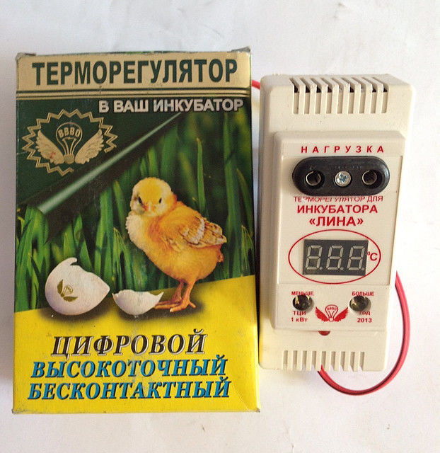 Цифровий терморегулятор + вологомір длянику Ліна ТЦИ-1000, фото 1