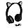 Дитячі навушники з вушками Cat ear headphones VZV-23M, Чорні бездротові навушники (блютуз наушники с ушками), фото 4
