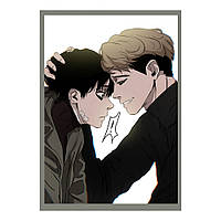 Постер плакат аниме манхва Убить сталкера Killing Stalking 42х29 см А3 (poster_0469)