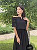 Жіноче плаття в чорному кольорі з шифону Poliit 8855, фото 9