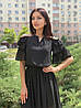 Жіноче плаття в чорному кольорі з шифону Poliit 8855, фото 7