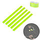 Світловідбивна стрічка-флікер 5 шт, магнітний браслет на руку/ногу, 40 см, для пішоходів і велосипедистів, фото 5