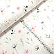 Тканина Польська бавовняна, бутони квіточок на білому (0346), фото 2