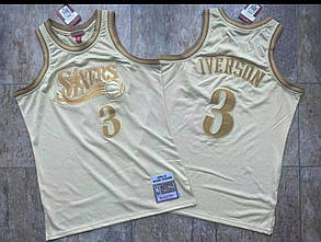Золота Джерсі Айверсон Філадельфія Allen Iverson №3 Philadelphia 76ers 2000/01 Mitchell@Ness