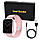 Смарт годинник Smart Watch T80S 2 браслета пудрові ( код: IBW727P ), фото 4