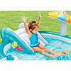 Водний надувний ігровий центр Intex 57165 201х170х84см дитячий басейн алігатор з розпилювачем і гіркою ПВХ, фото 6