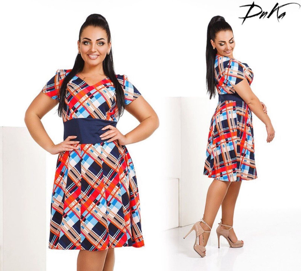 Літнє плаття до колін, фото 1