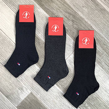 Шкарпетки чоловічі демісезонні бавовна без лайкри Tommy Hilfiger, розмір 40-44, асорті, середні, 04542