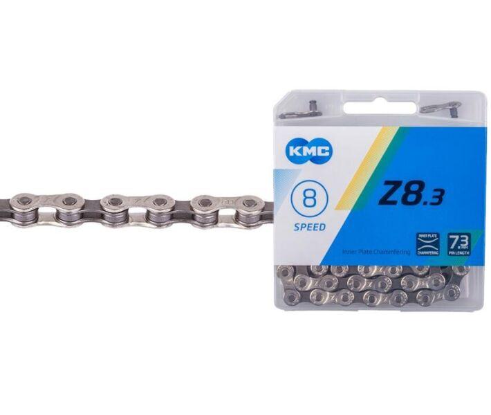 Ланцюг KMC Z8 8 швидкостей 116 ланок + замок silver/grey