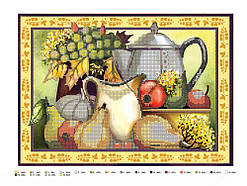 Схема для вишивки бісером "Натюрморт з виноградом"