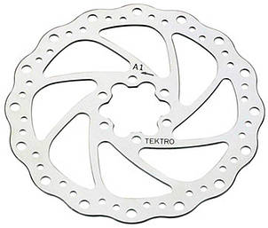 Ротор Tektro 160 mm під 6 болтів сріблястий, фото 1