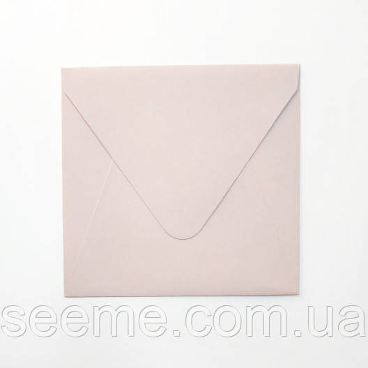 Конверт 165x165 мм, колір нюд (nude), КОМПЛЕКТ 10 шт., фото 1