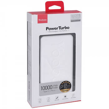 Зовнішній акумулятор Yoobao P10T 10000 mAh White