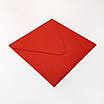 Конверт 165x165 мм, колір вишнево-червоний (cherry red), КОМПЛЕКТ 10 шт., фото 3