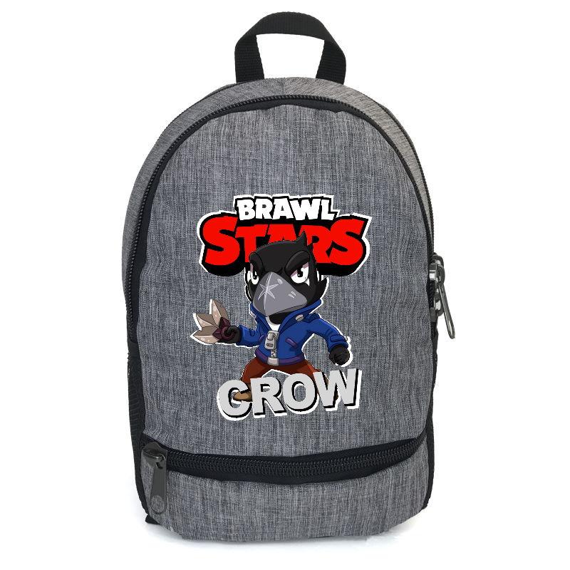 Рюкзак Бравл Старс Ворон Crow Cappuccino Toys (BS -018) сірий