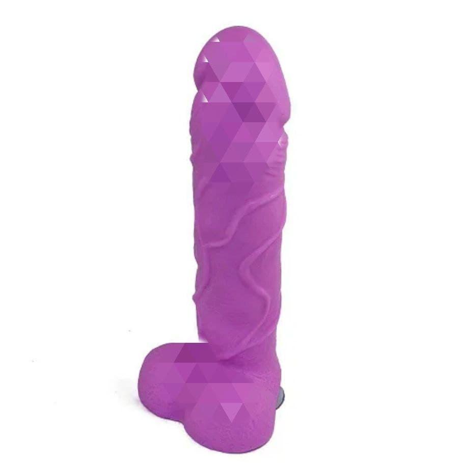 Крафтовое мыло-член с присоской Чистый Кайф Violet size S натуральное