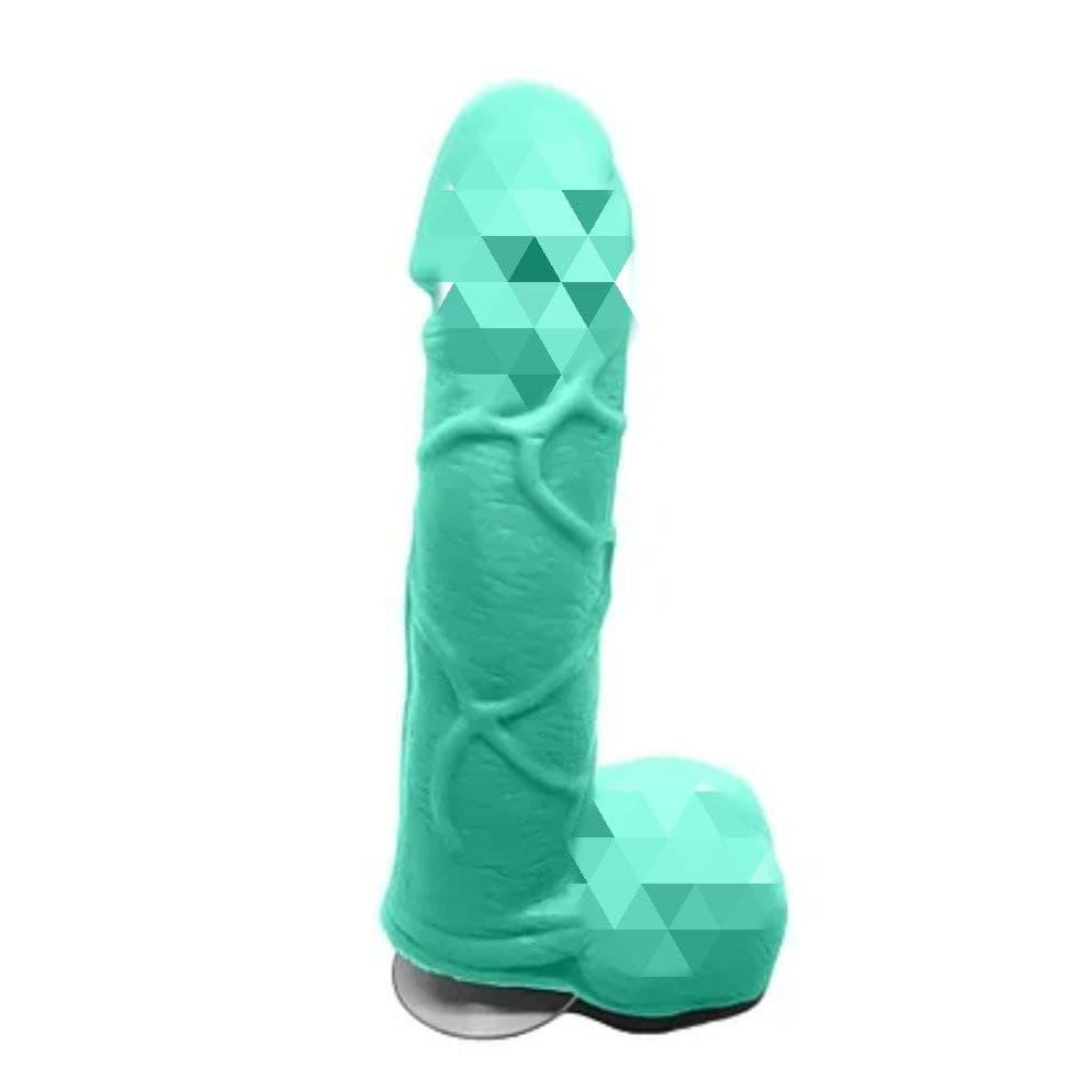 Крафтовое мило-член з присоском Чистий Кайф Turquoise size S натуральне