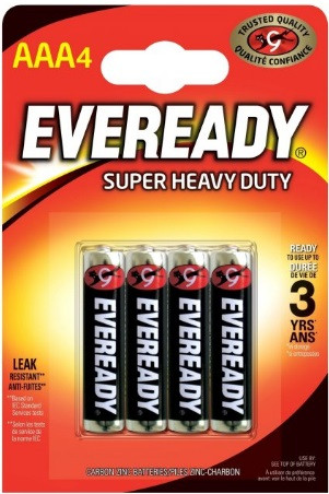 Батарейки Energizer Eveready Super Heavy Duty R-03/блістер 4шт(12)