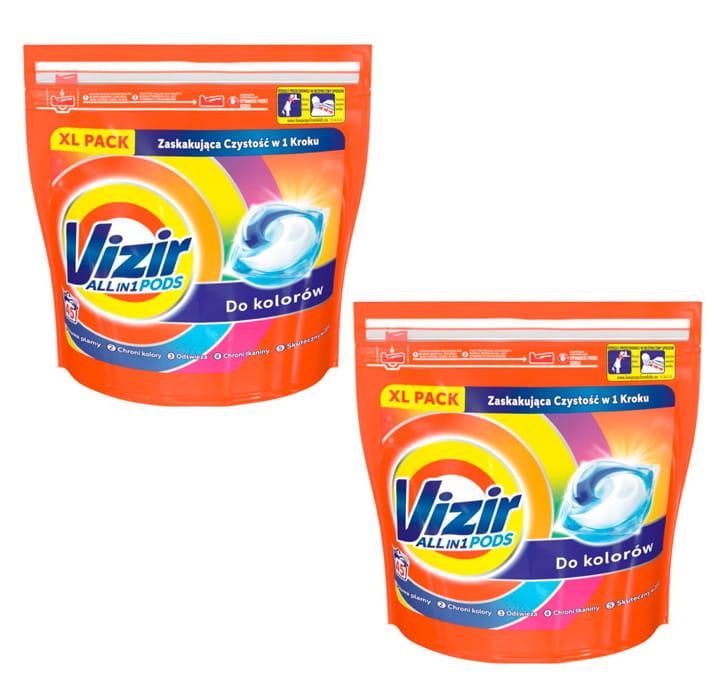 Капсули для прання кольорової білизни Vizir Go Pods Color 3 в 1 90 шт, фото 1