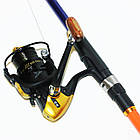 Спінінг з котушкою в зборі 2.1 м. + снасті для лову хижої риби у коробці(щука, судак, окунь), фото 5