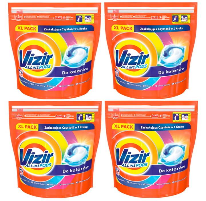 Капсули для прання кольорової білизни Vizir Go Pods Color 3в1 180 шт, фото 1