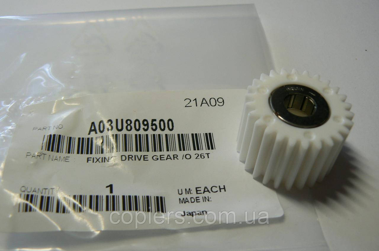 Fuser Drive Gear 6T Bizhub c6000 c6501, A03U809500 оригинал Japan