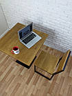 Дерев'яний квадратний стіл "UNO" для кафе і стільці 1+2, фото 7