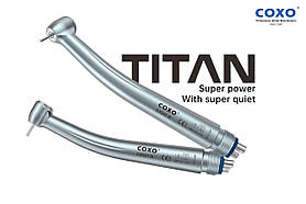 Турбінний наконечник COXO CX207-B H33-SP TITAN терапевтичний, підшипники Myonic, високопотужний , 4 розпилювачі