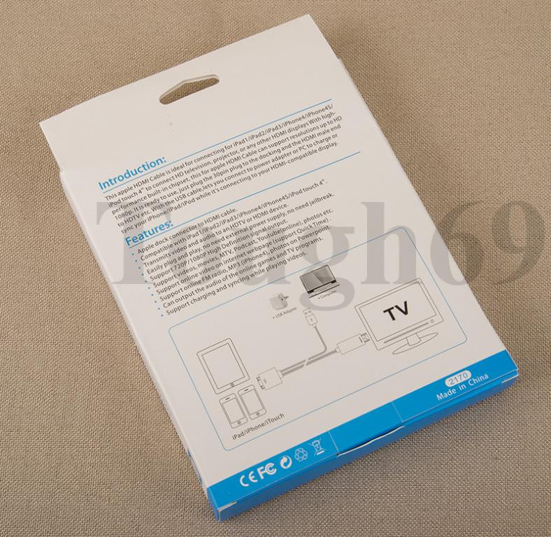 Кабель HDMI MHL 30Pin iPad / iPhone / iPod Touch 4 - фото 4 - id-p217884477