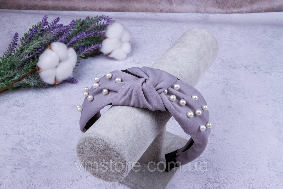 Обруч для волосся з вузликом, модний, ошатний обруч, фото 1